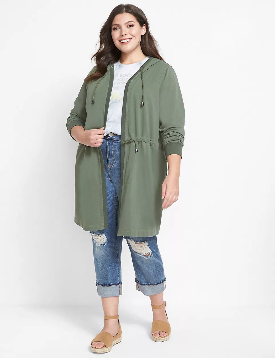 French Terry Casual Anorak | Lane Bryant (US)