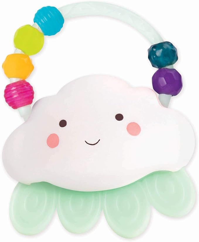 B. toys – Rain-Glow Squeeze – Light-Up Cloud Rattle for Babies 3 Months + | Amazon (US)