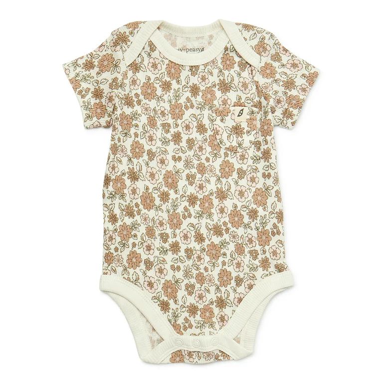 easy-peasy Baby Short Sleeve Print Bodysuit, Sizes 0-24 Months | Walmart (US)