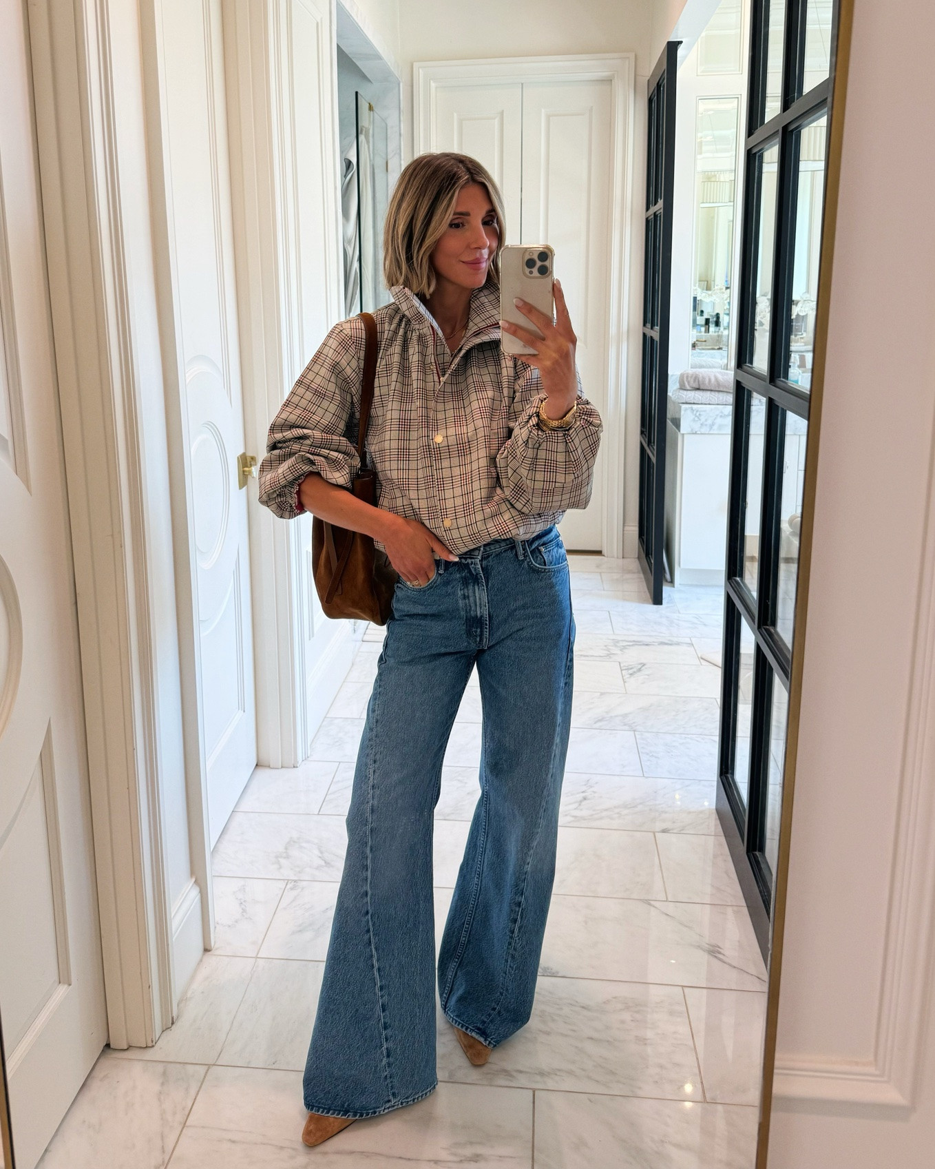 Wide leg mother jeans back in stock just in time for fall!

#LTKSaleAlert #LTKU
