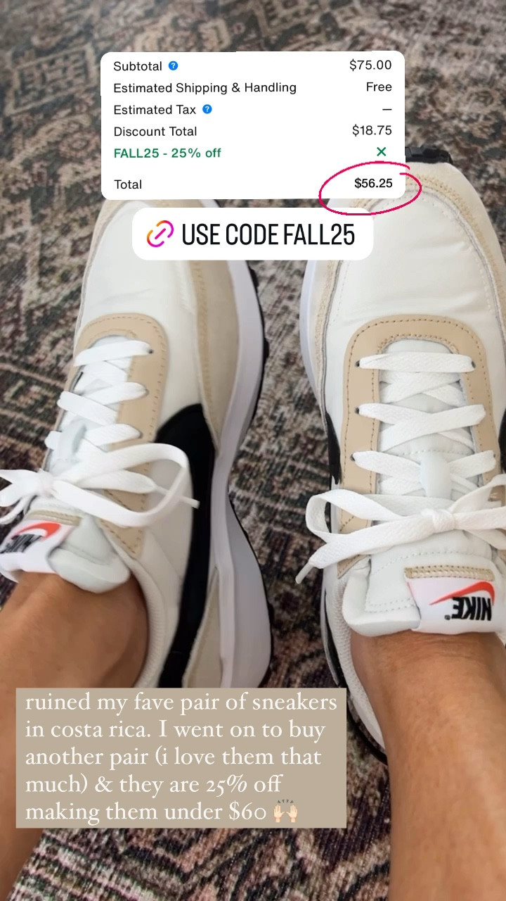 My favorite Nike Waffle Debut sneakers are 25% off. Use code FALL25

#LTKSaleAlert #LTKFindsUnder100 #LTKShoeCrush