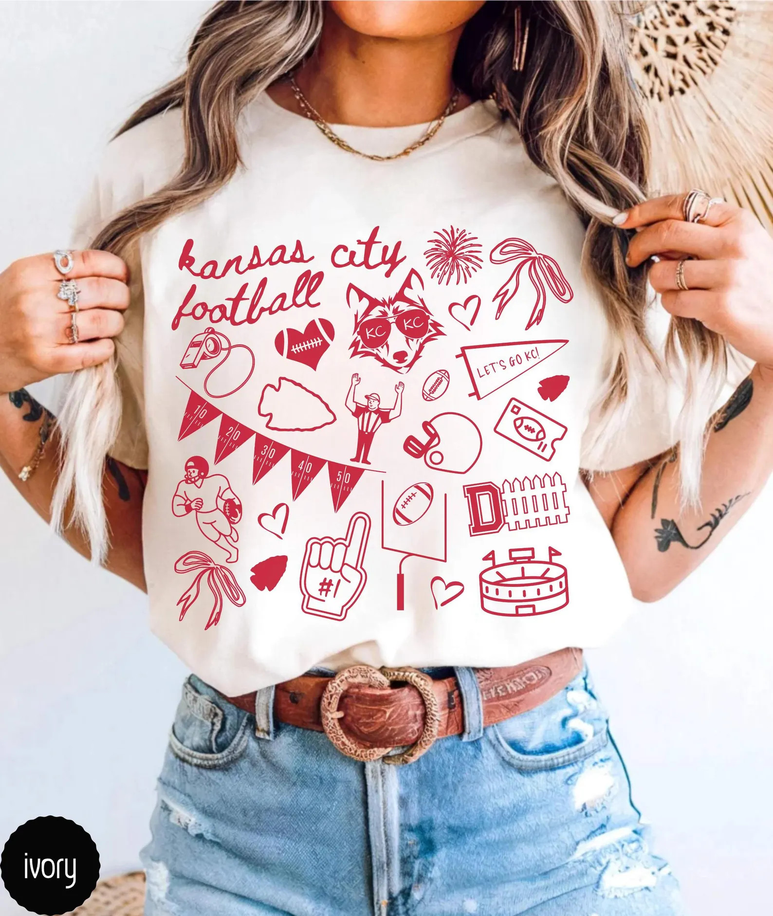 Kansas City Football Comfort Colors Shirt,trendy Kansas City KC Football Shirt,kansas City Game D... | Etsy (US)