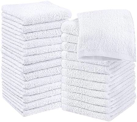 Utopia Towels Cotton White Washcloths Set - Pack of 24 - 100% Ring Spun Cotton, Premium Quality F... | Amazon (US)
