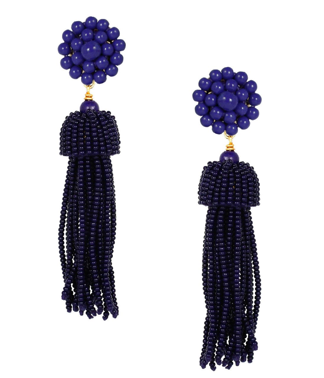 Tassel Earrings - Navy | Lisi Lerch Inc