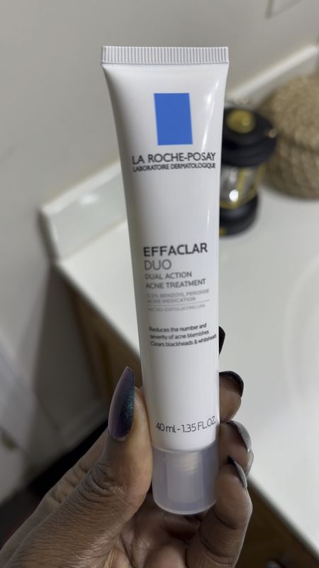 I use this cream from La Roche-Posay on my face for spot treatment to help reduce acne and blackheads.

#LTKfindsunder100 #LTKbeauty