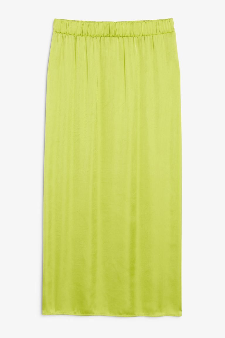 Satin midi skirt | H&M (UK, MY, IN, SG, PH, TW, HK)
