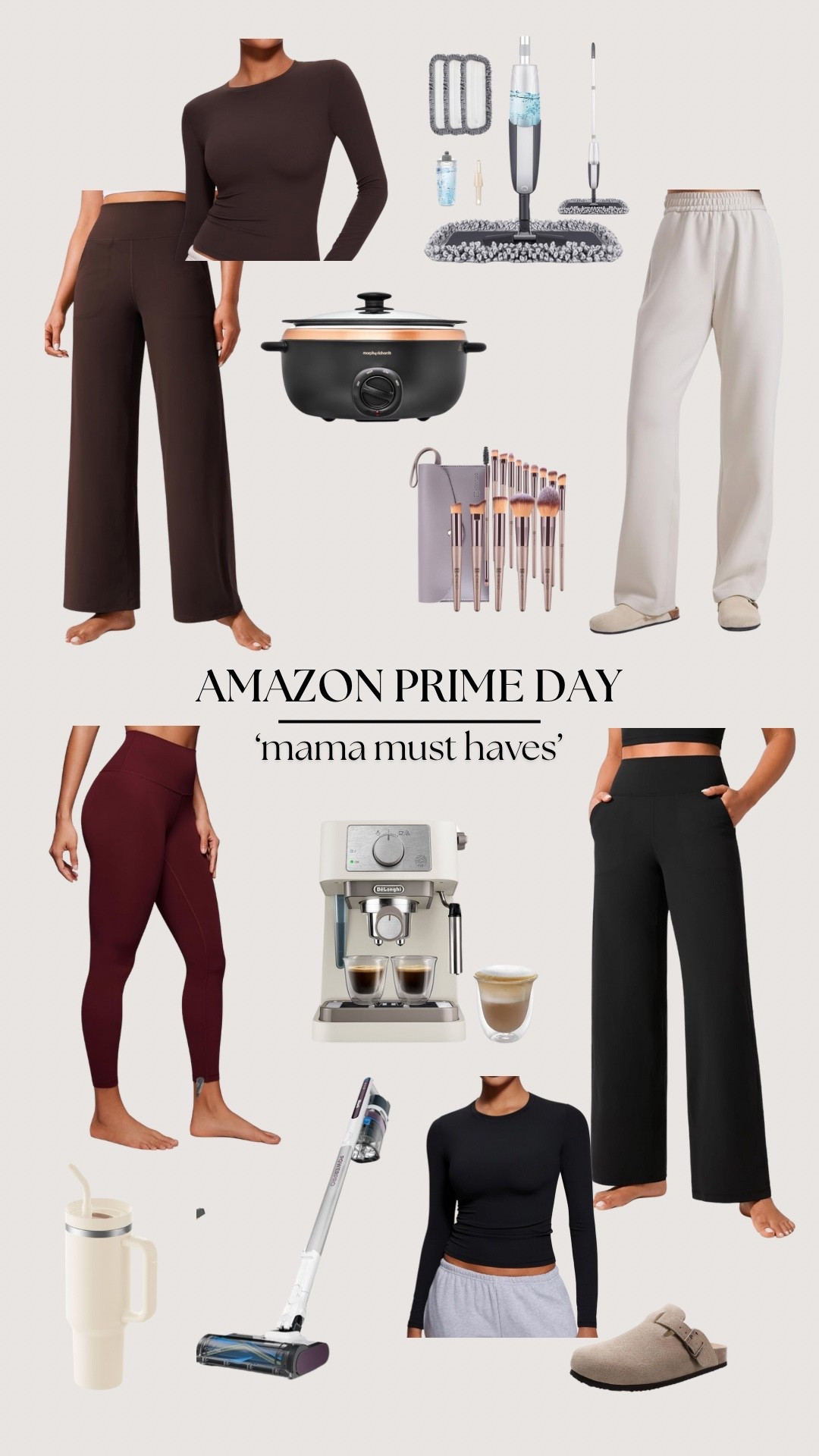 Girls I’ve rounded up some of my recent orders that are actually in the Prime Day deals, the CRZ yoga leggings and wide leg pants are just 👌🏻👌🏻 for everyday mum life! The coffee machine is my ride or die, every single morning! Makeup brushes are the ones I’m using right now and tbh for the price they are sooo good! And that mop is my fave thing I’ve bought in the last month which is kind of sad but it’s great for big tiled/hard floor spaces!✨

#LTKxAmazon #LTKuk #LTKstyletip
