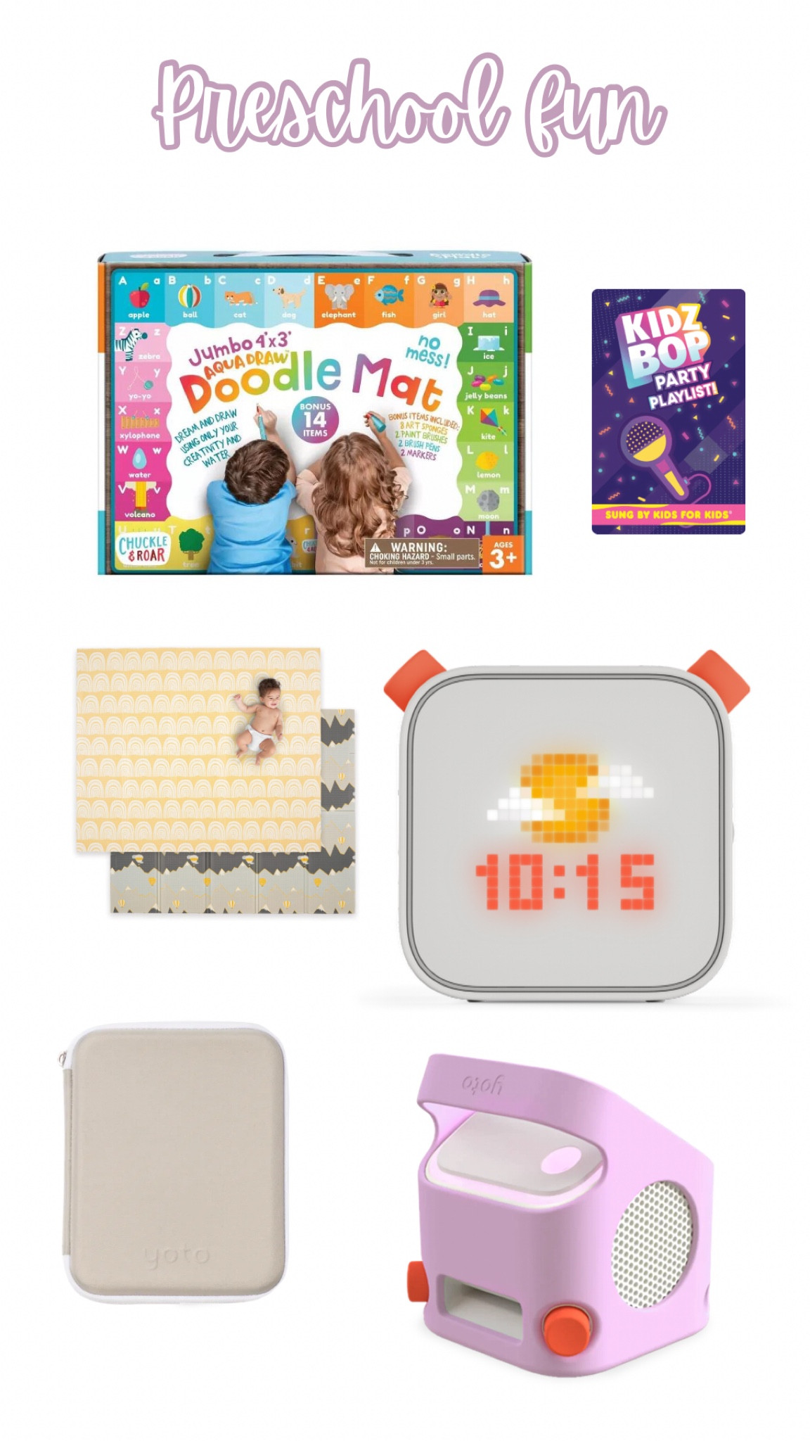These are a few of our favorite summer things! I’m not able to add some products but if you go to my Instagram and click the link named YOTO in bio it will take you to the site. It’s the BEST screen free invention for kids ever! sound machine, music, story telling, audio books, podcast, timers, bedtime stories, and you can MAKE your own cards! I’m going to record myself and my husband reading my daughters favorite books for when we are in the hospital with baby brother 🥹🫶🏼 

#LTKkids #LTKGiftGuide #LTKfamily