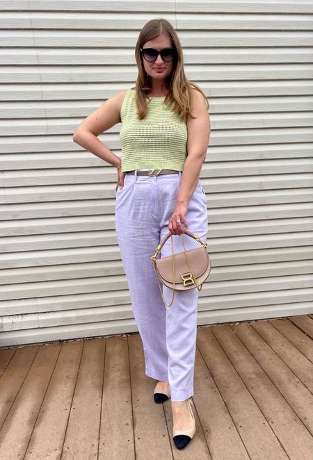 Hot spring day in NYC - finally!!
These linen pants are perfect for the office and the shoes I’m wearing are comfortable and go well with so many outfits! 

#LTKfindsunder100 #LTKfindsunder50 #LTKworkwear