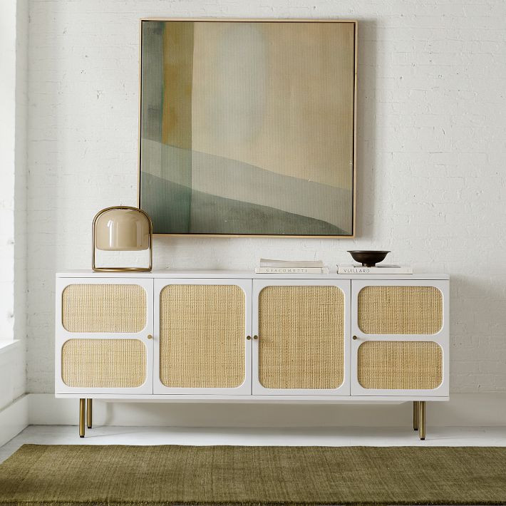 Ida Woven Media Console (68"–80") | West Elm (US)