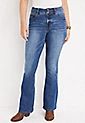m jeans by maurices™ Everflex™ Flare Curvy High Rise Jean | Maurices