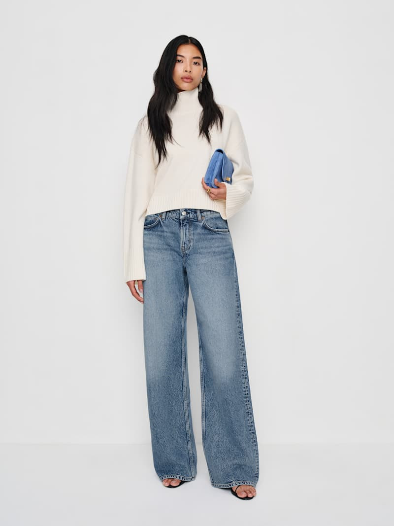 Cary Low Rise Slouchy Wide Leg Jeans | Reformation (Global)