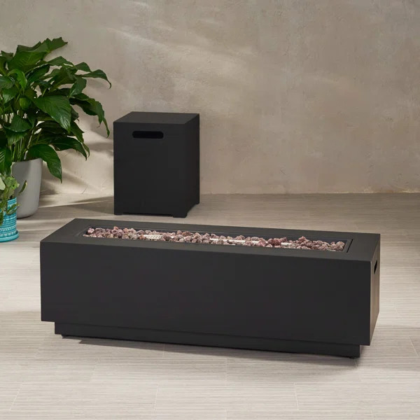 Lefkowski Aluminum Propane Outdoor Gas Fire Pit Table | Wayfair North America