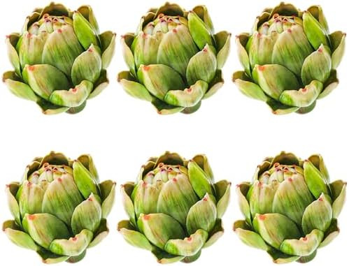 6Pcs Small Green Faux Artichokes Fake Artichokes Artificial Vegetables and Fake Fruits Artichoke ... | Amazon (US)