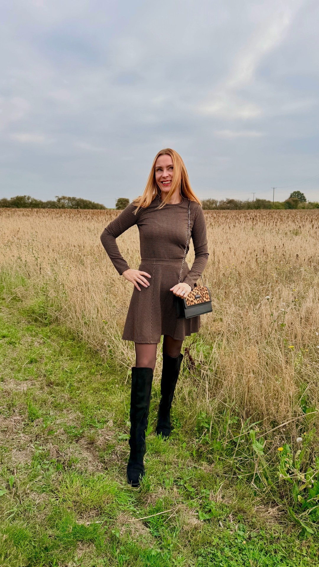 Bringing you all the newness @saintandsofia Saint + Sofia

Just adore this brand and always such good quality and fit and if in Covent Garden be sure to give them a visit xx 

I am wearing 
Rowan Dress (Maroon, comes in other colours) size 6
(I am 5ft 6 for ref) I love the silver eyelets on the shoulder so flattering 

Glen Crew Neck Tee Long Sleeve Brown Mini Houndstooth (comes in 3 colours)  size 8 
Macie Mini Skirt - Brown Mini Houndstooth - size 8

Bowie Jeans - size 8 in tall 

Rylee Cross Body Bag - Leopard

#LTKuk #LTKautumn #LTKjeans