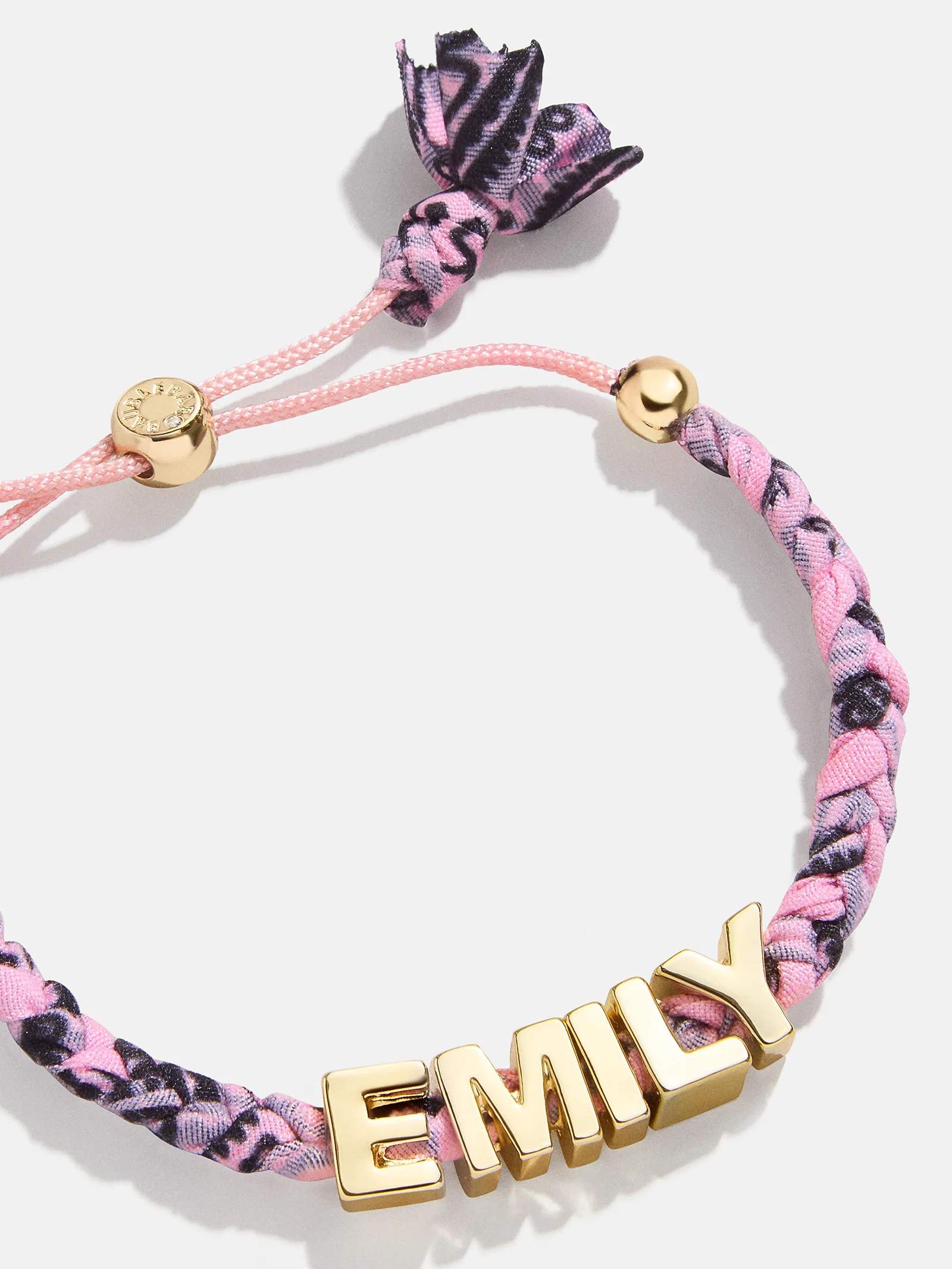 Custom Bandana Nameplate Bracelet - Blush | BaubleBar (US)