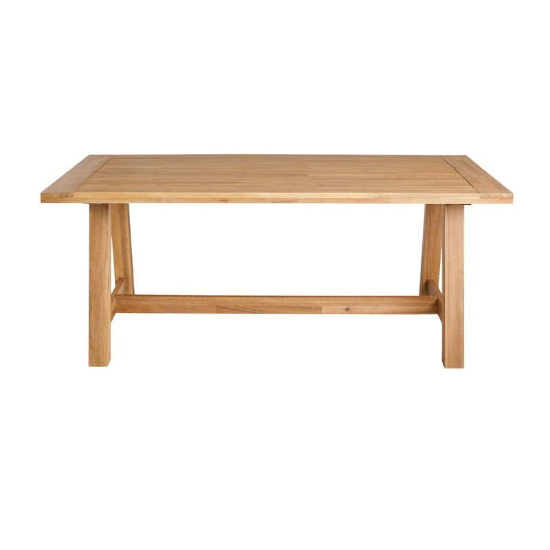 Haven Blonde Acacia Wood Patio Dining Table | At Home