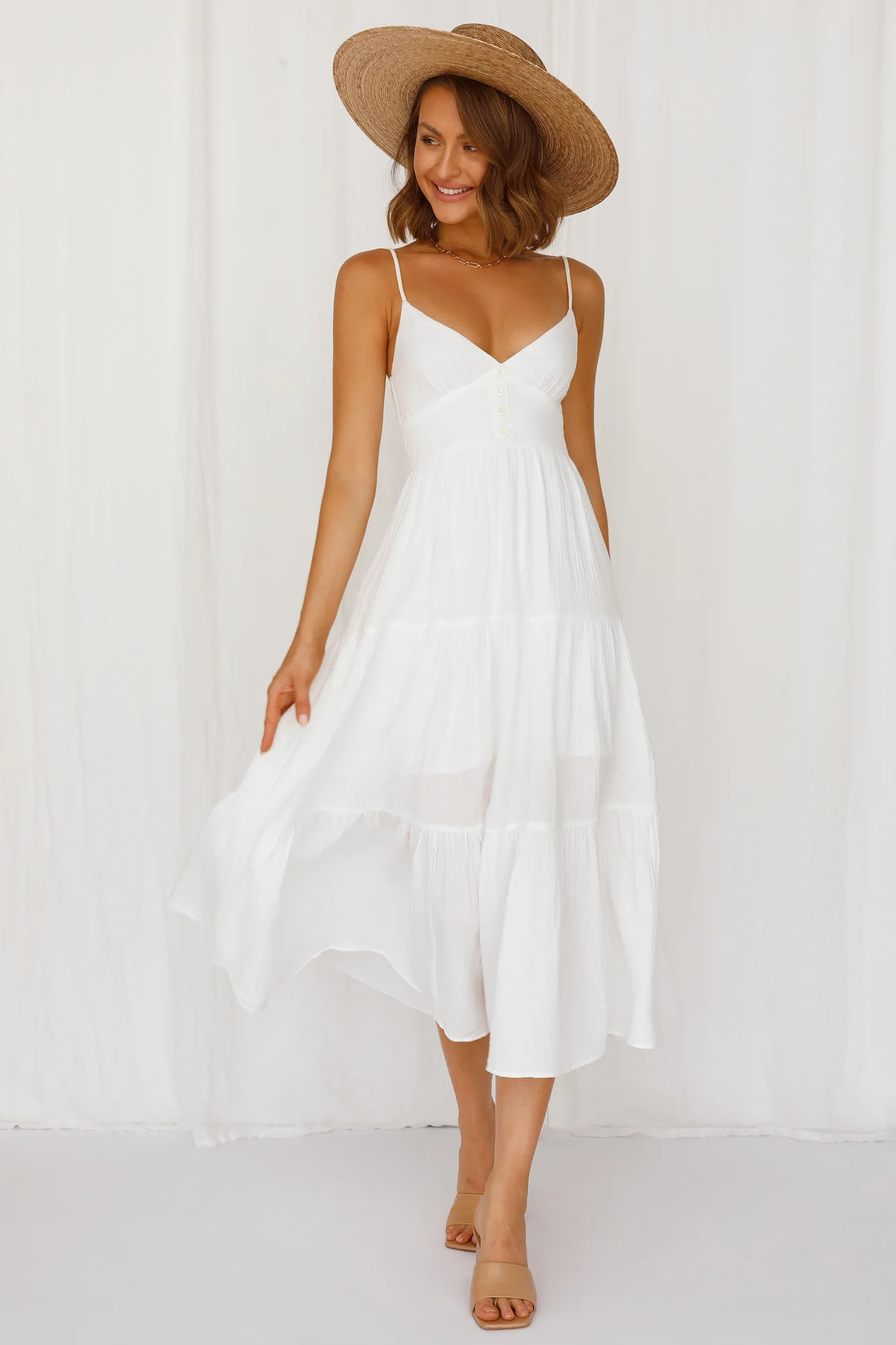 Vintage Queen Maxi Dress White | Hello Molly (US)
