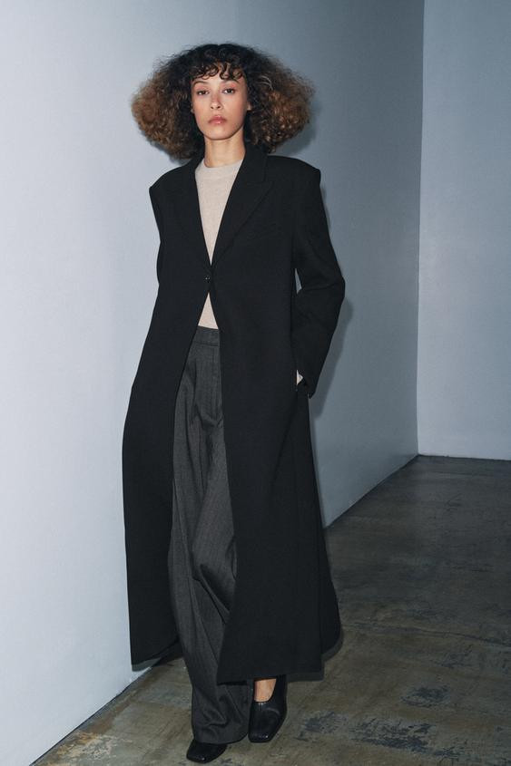 ZW COLLECTION LONG BUTTON COAT | Zara AU