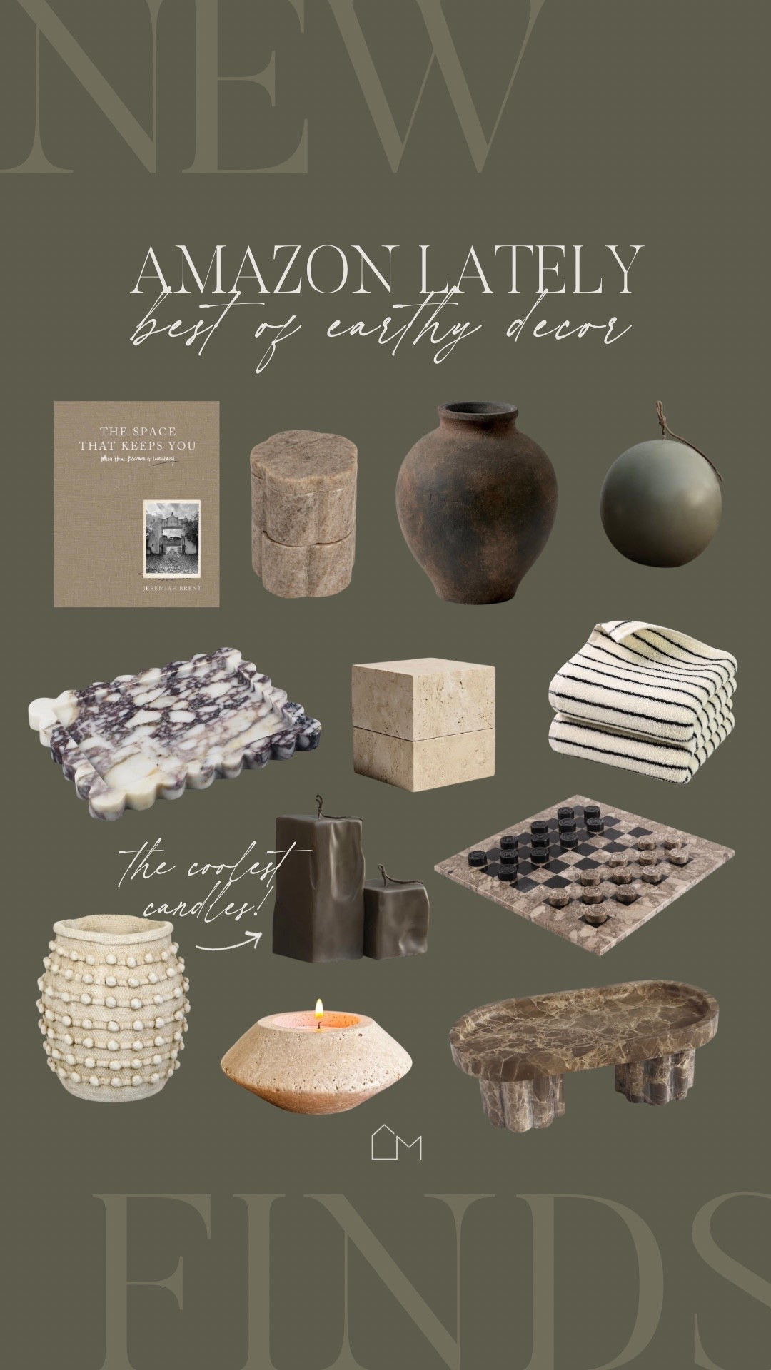 Best of earthy decor on Amazon lately

Marble trays
Earthy candles & candle holders
Vases
Checkerboard
Coffee table book


#LTKHome