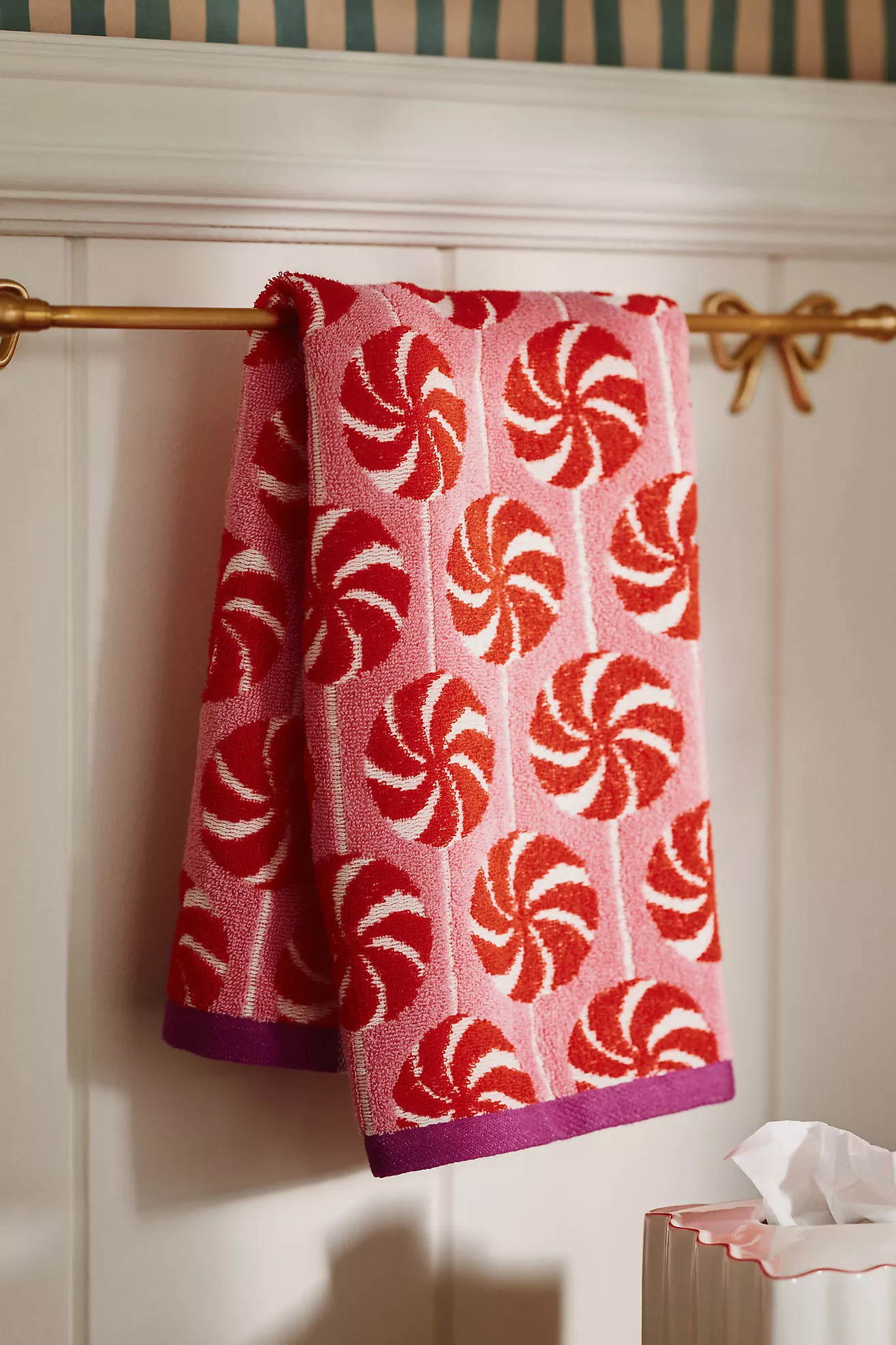 Holiday Printed Cotton Hand Towel | Anthropologie (US)