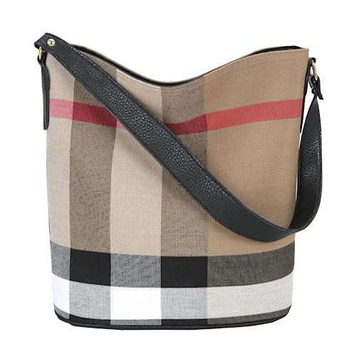 Tote Bag for Women plaid purse Designer Handbags Plaid Womens Purses and Bucket bag Canvas tote handbags black shoulder women designer | Amazon (US)