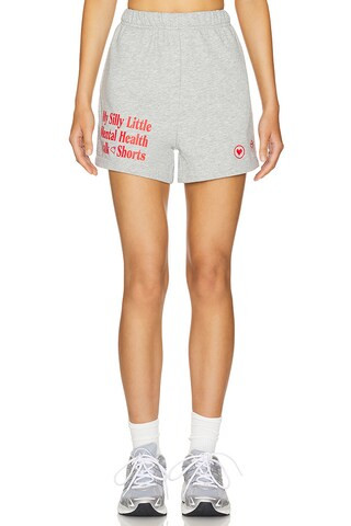 The Mayfair Group Mental Health Walk Sweatshort in Heather Grey from Revolve.com | Revolve Clothing (Global)
