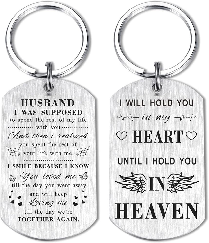 TANWIH Memorial Gifts for Loss of Husband Loss of Wife Sympathy Gifts Bereavement Keychain | Amazon (US)