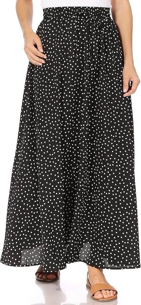 Maxi Skirts for Women Reg & Plus Size Women's Long Skirts, Flowy Summer Skirt Aline Elastic High ... | Amazon (US)