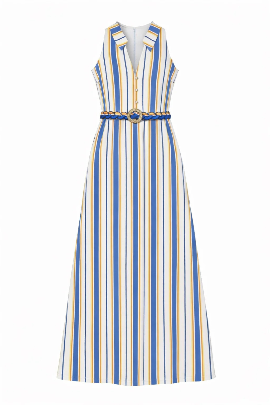 Jill Coastal Stripe Midi Dress | Anna Cate Collection