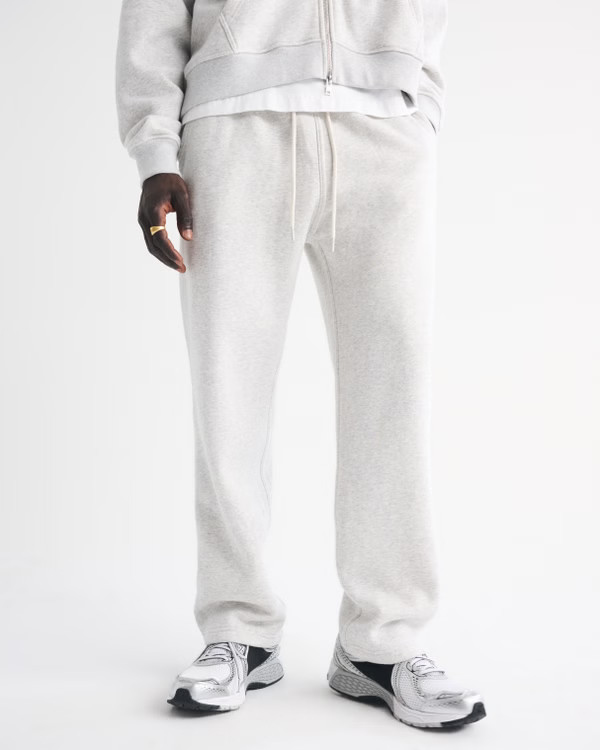 Men's Essential Straight Open-Hem Sweatpant | Men's | Abercrombie.com | Abercrombie & Fitch (US)