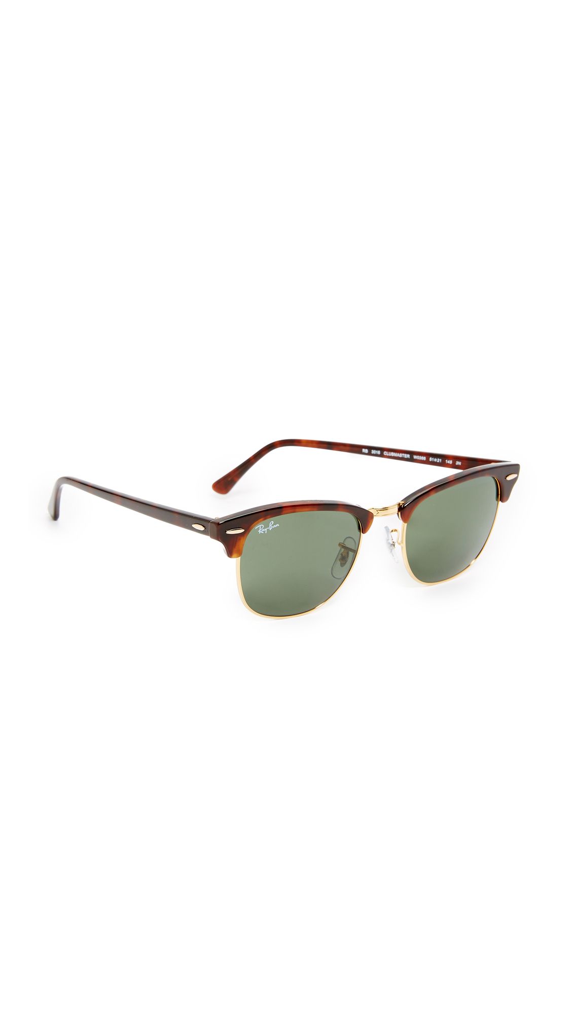 RB3016 Classic Clubmaster  Rimless Sunglasses | Shopbop