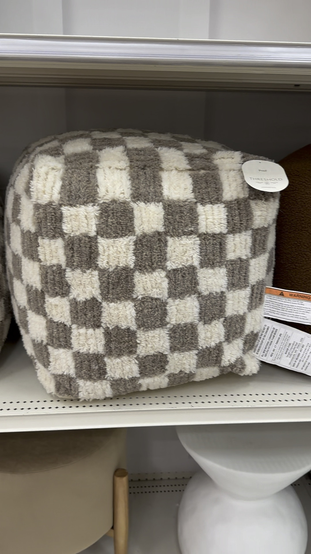 The cutest checkered print poof from Target! These are so soft in person! 
Available in two colors online, the mustard/cream is on sale!

#LTKVideo #LTKsalealert #LTKhome