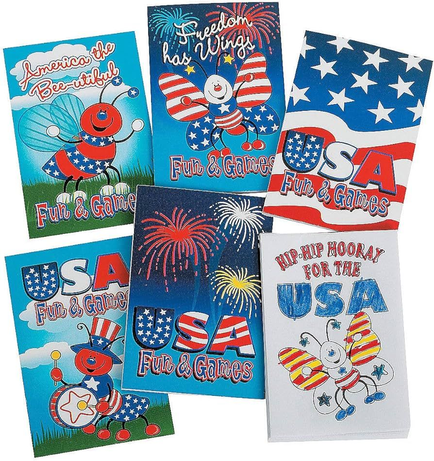 Fun Express - Patriotic Activity Book for Fourth of July - Stationery - Activity Books - Activity... | Amazon (US)