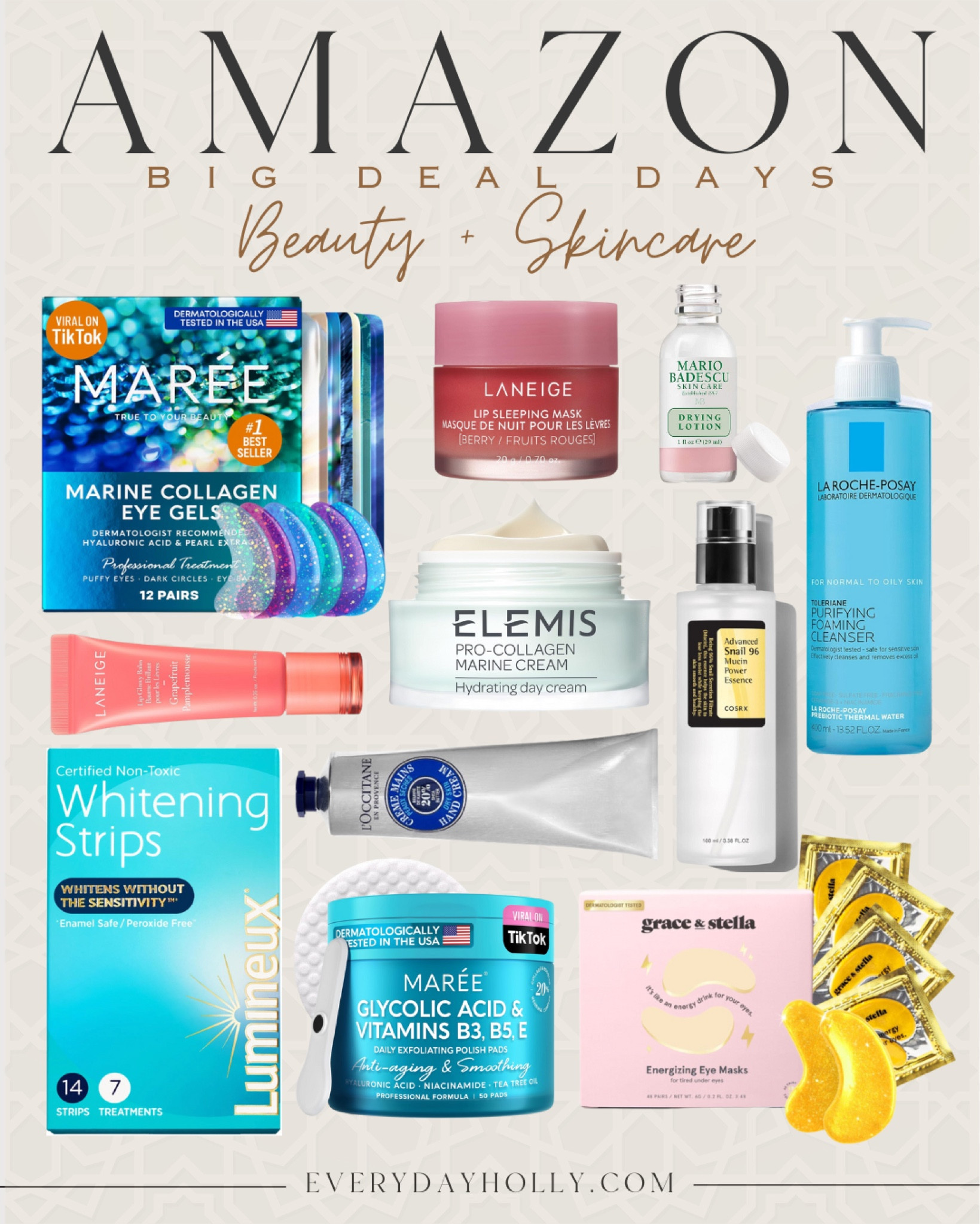 Big Deal Days Beauty and Skincare 

Self care  beauty  finds teeth whitening strips  eye masks  eye cream  pro collagen foaming cleanser    EverydayHolly 



#LTKBeauty #LTKSaleAlert #LTKxPrimeDay