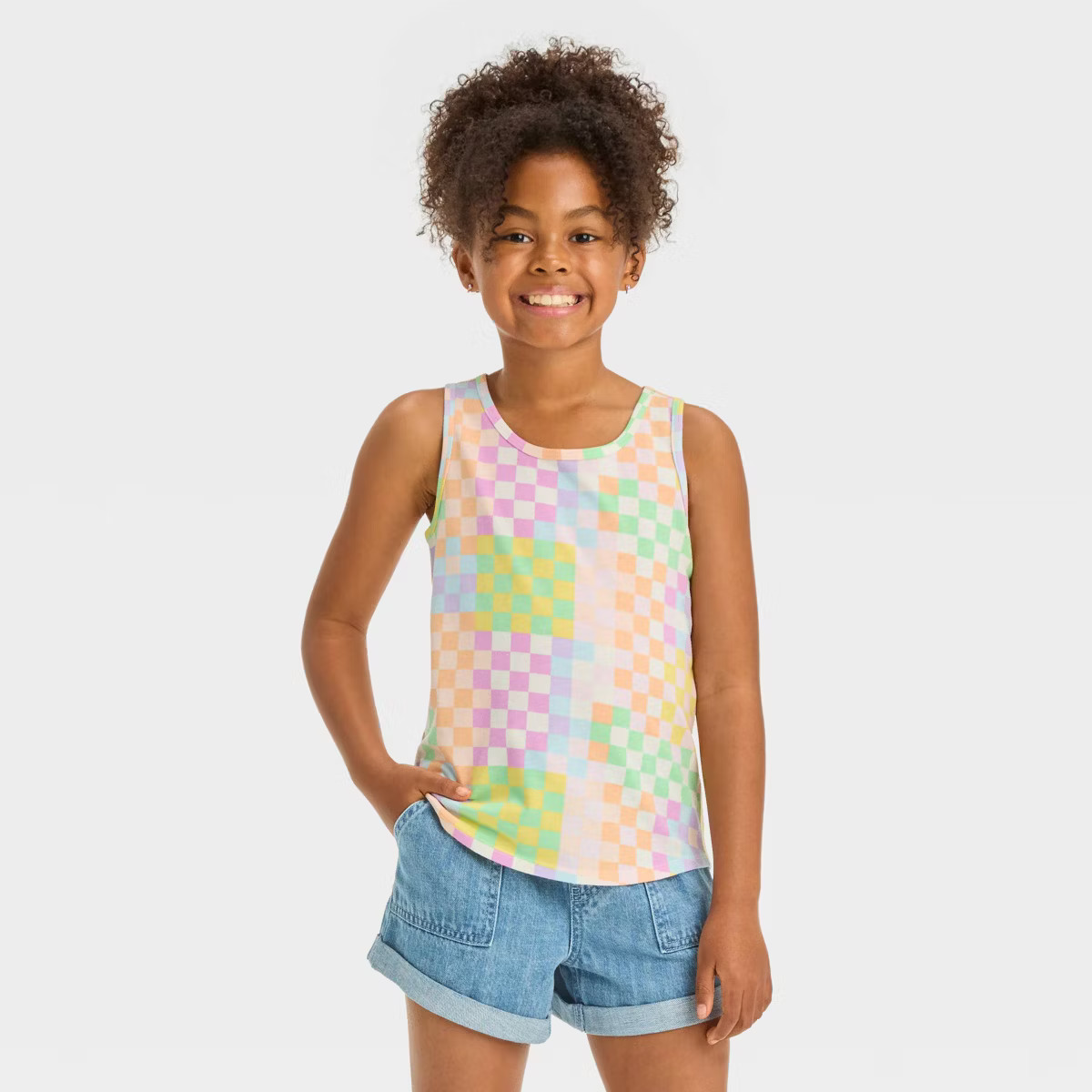 Girls' Printed Tank Top - Cat & Jack™ | Target