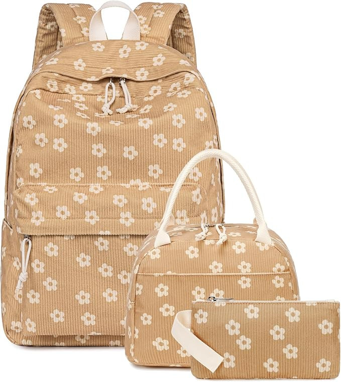 Bluboon School Backpack Teens Girls Boys Kids School Book Bags with Lunch Box Pencil Bag | Amazon (US)