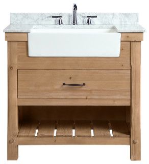 Marina 36" Bathroom Vanity, Driftwood Finish | Houzz (US)