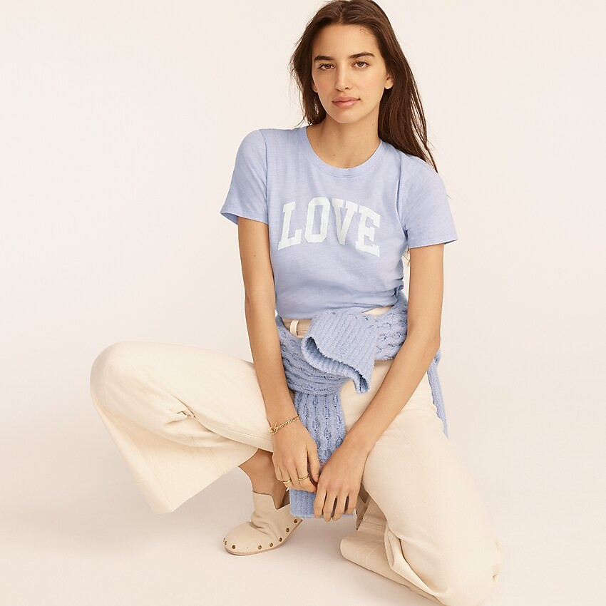 Vintage cotton "Love" crewneck T-shirt | J. Crew US