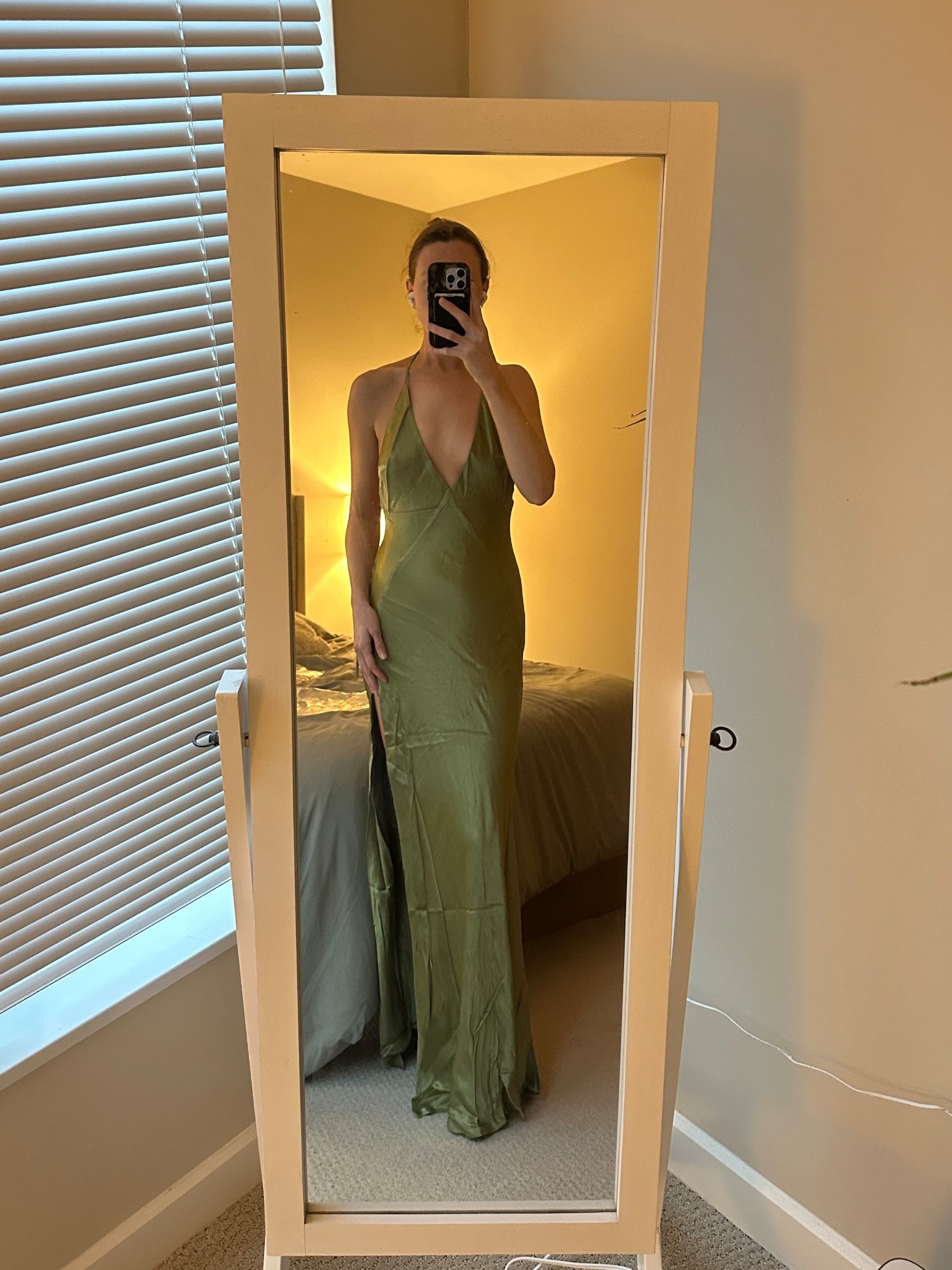 Flattering Satin Green Maxi Dresss

#LTKSeasonal #LTKBeauty #LTKfitnessgoals
