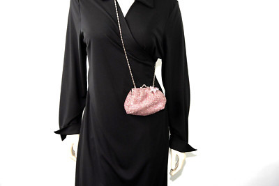 Isabella Adams Swarovski Crystals Clutch Crossbody Pink with Butterfly Pin New | eBay | eBay US