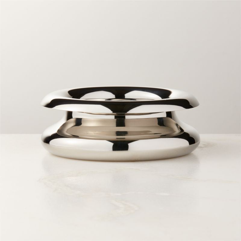 Piero Polished Stainless Steel Serving Bowl Small by Gianfranco Frattini + Reviews | CB2 | CB2
