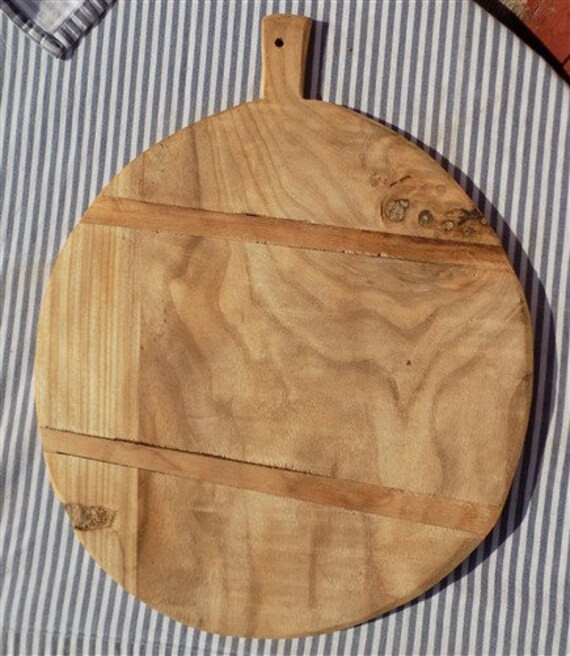 Round Wooden Bread Board, French Cutting Board, Rustic Chopping Board D101,Cheese Charcuterie Boa... | Etsy (US)