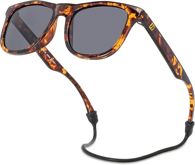 Hipsterkid Baby Sunglasses - Toddler Polarized Sunglasses with Shatter Resistant Lenses and Stay-... | Amazon (US)