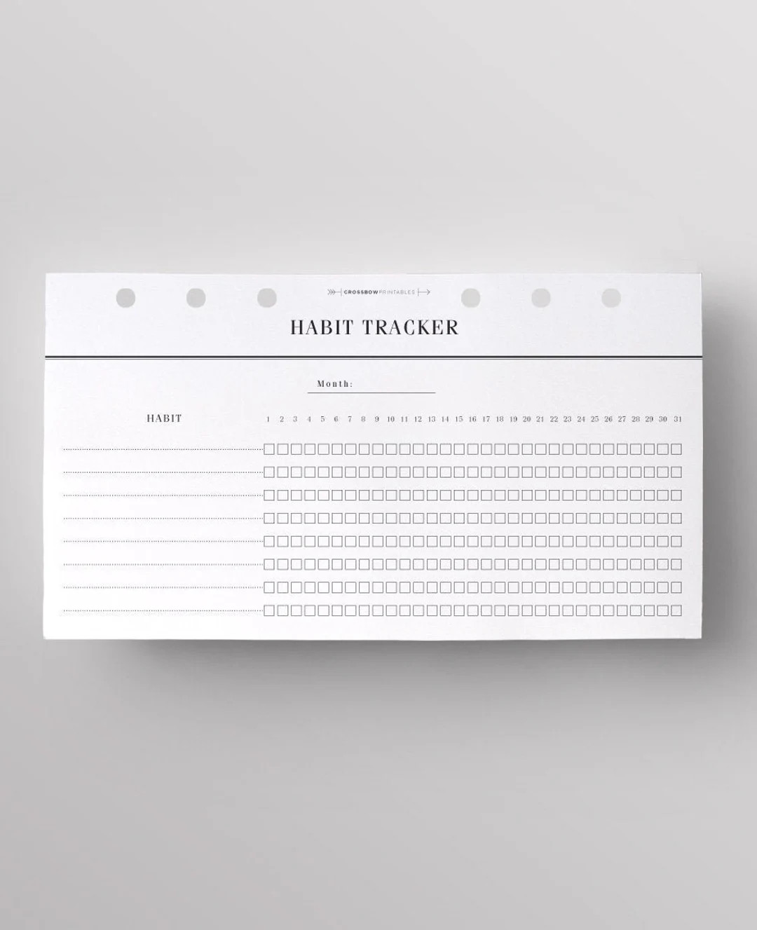 PRINTED Monthly Habit Tracker Personal Size Printed Personal Planner Inserts Habit Checklist for ... | Etsy (US)