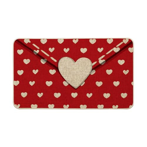 Artoid Mode Envelope Valentines Day Doormat, Home Decor Low-Profile Switch Rug Door Mat for Indoor Outdoor 17x29 Inch | Amazon (US)