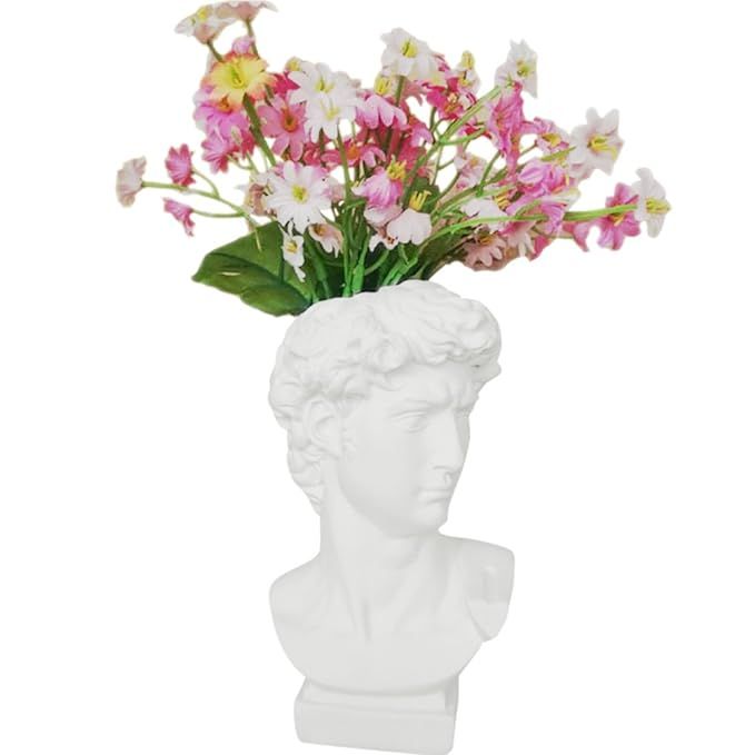 Creation Core Indoor Outdoor Heads Planter Resin Succulent Planter Vase Greek Statue Planter Urn ... | Amazon (US)