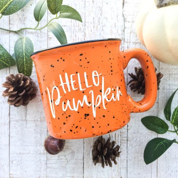 Hello Pumpkin Mug - Hello Pumpkin Campfire Mug - Campfire Mug - Hello Pumpkin Mug - Camping Mug - Ca | Etsy (CAD)