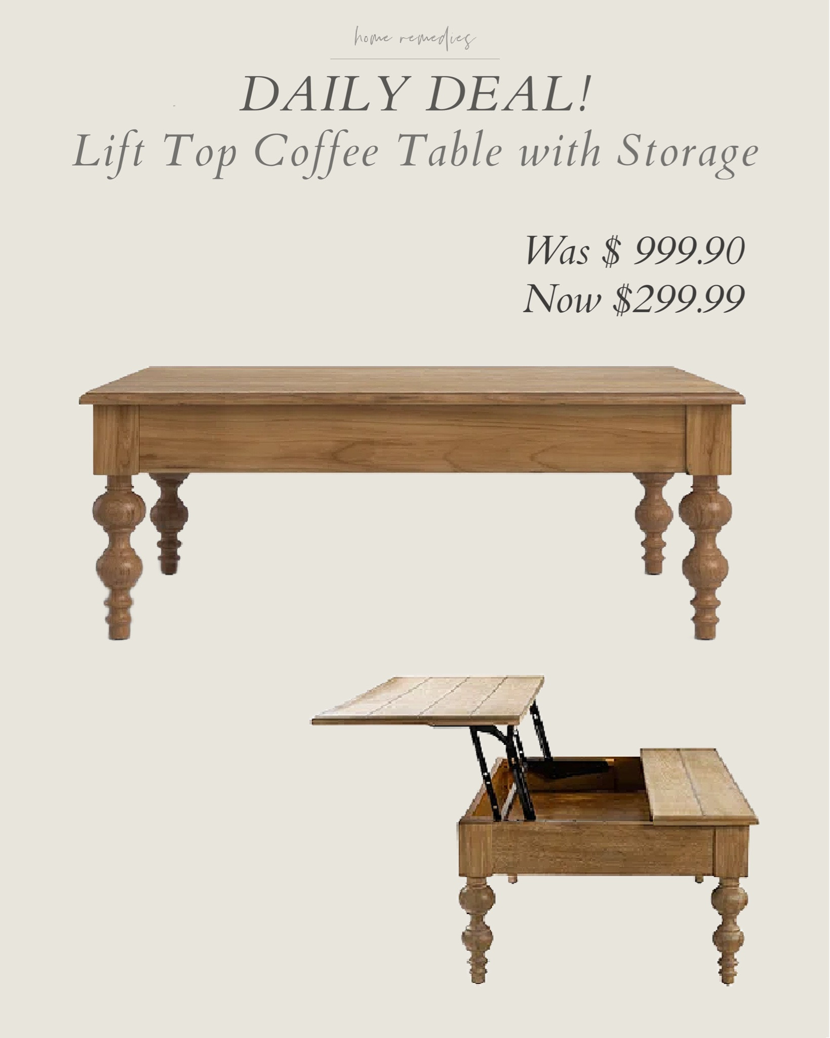 I can't believe the price on this solid wood lift top coffee table with storage! It's absolutely stunning! modern vintage, modern organic, living room, dorm room, family room, guest room, home office, den

#LTKHome #LTKSaleAlert #LTKStyleTip