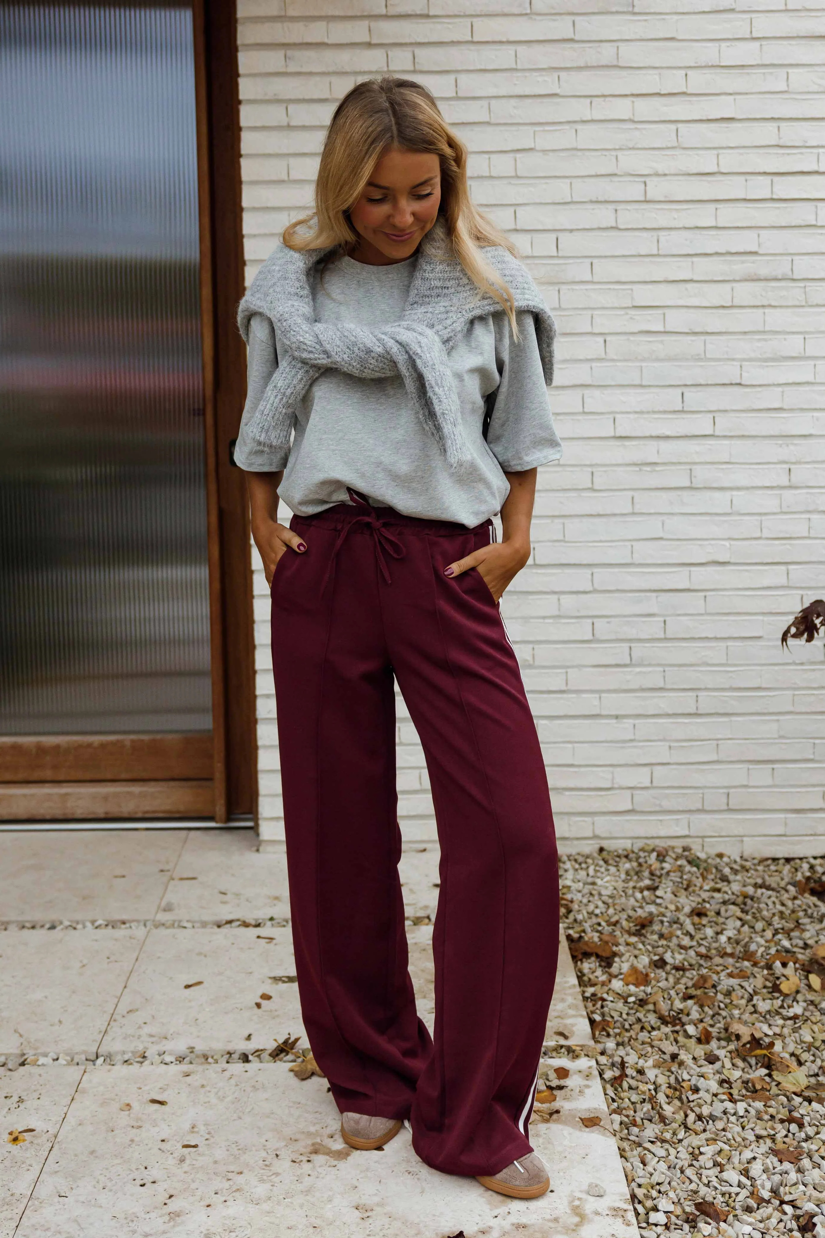 Burgundy Waty Pants | Easy Clothes